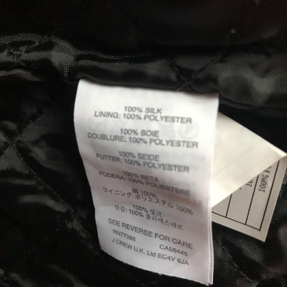 J.CREW COLLECTION SEQUIN-SLEEVE BOMBER JACKET S - Picture 8 of 8